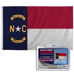 Valley Forge North Carolina State Flag 36 in. H X 60 in. W