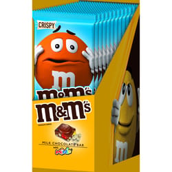 Save on M&M's Crispy Milk Chocolate Bar with Minis & Crisp Rice