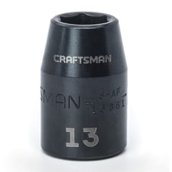 Craftsman 13 mm X 1/2 in. drive Metric 6 Point Standard Impact Socket 1 pc