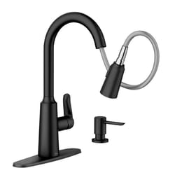 Moen Edwyn One Handle Matte Black Pull-Down Kitchen Faucet