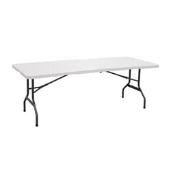 Living Accents 30 in. W X 72 in. L Rectangular Fold-in-Half Table