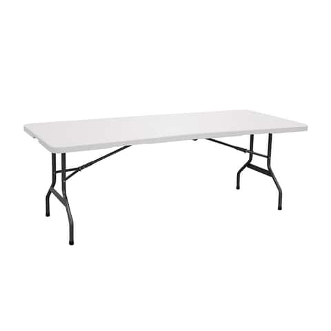 Table pliante portative For Living en plastique et en métal avec