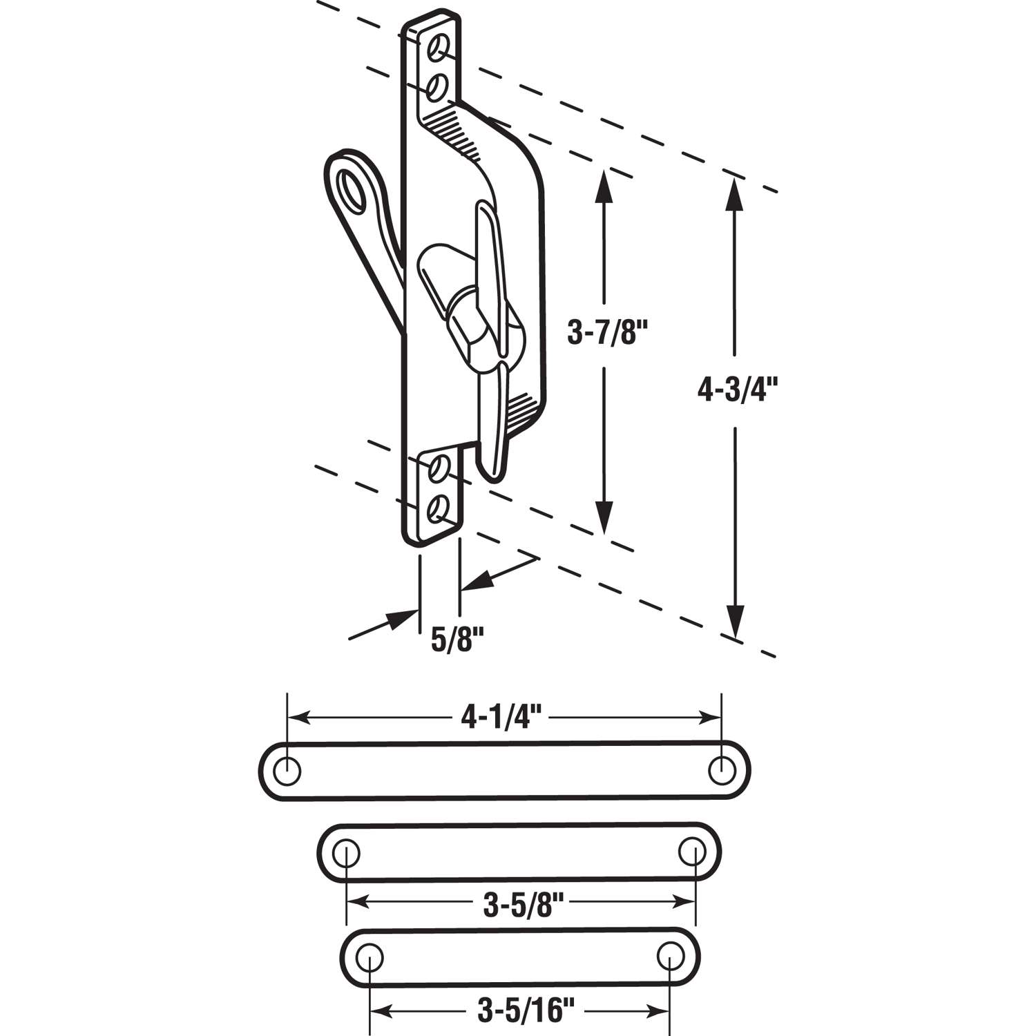 Prime-Line Die-Cast Silver Aluminum Center Jalousie Window Operator Kit For Universal Prime-Line Die-Cast Silver Aluminum Center Jalousie Window Operator Kit For Universal