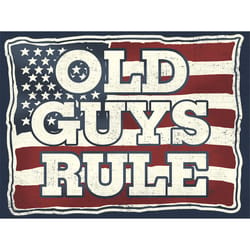 Open Road Brands Old Guys Rule USA Flag Magnet Tin 1 pk