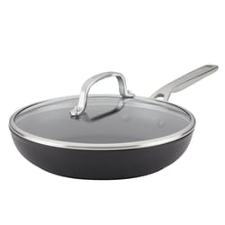 KitchenAid Hard Anodized Aluminum Skillet w/Lid 10 in. Black/Clear