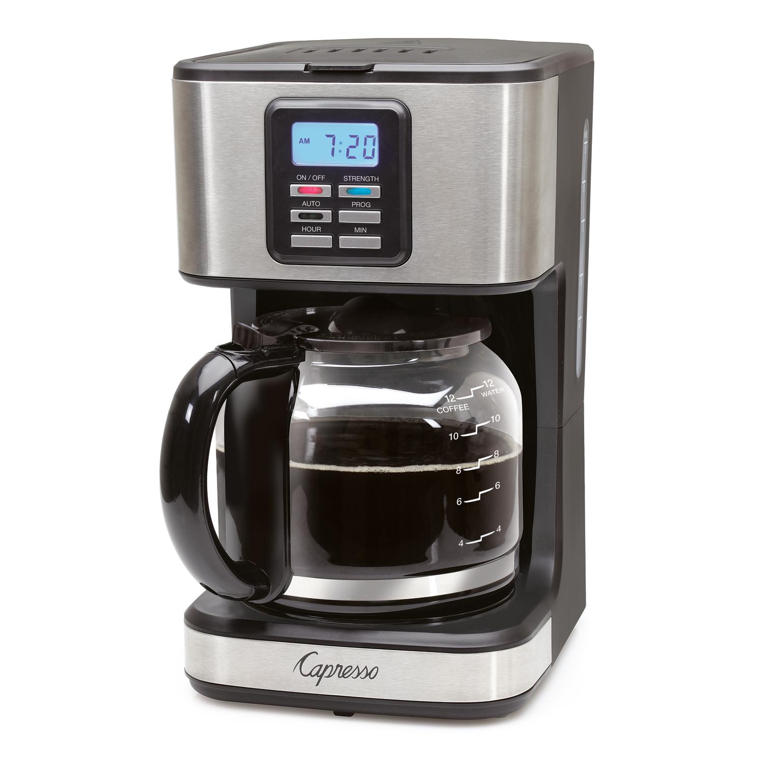 Capresso 12 cups Black/Silver Coffee Maker Sansujyuku sansujyuku.com