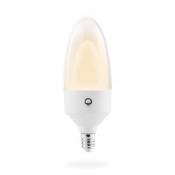 LIFX Smart Home B11 E12 (Candelabra) Smart-Enabled LED Bulb Tunable White/Color Changing 40 Watt Equ