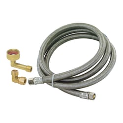 Eastman 3/8 in. Compression X 3/8 in. D Compression 6 ft. Stainless Steel Dishwasher Supply Line