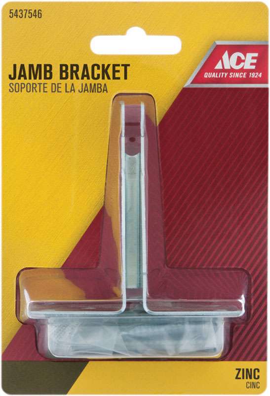 Ace Silver Steel Jamb Bracket 1 pc - Ace Hardware