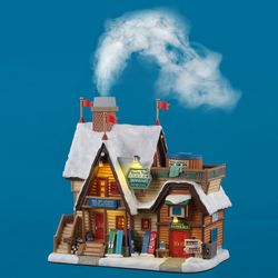 Figurine Lemax Snowboarder Au Repos – Décoration Noël Village 2014, Polyrésine, 5,4 X 4 X 5,8 Cm