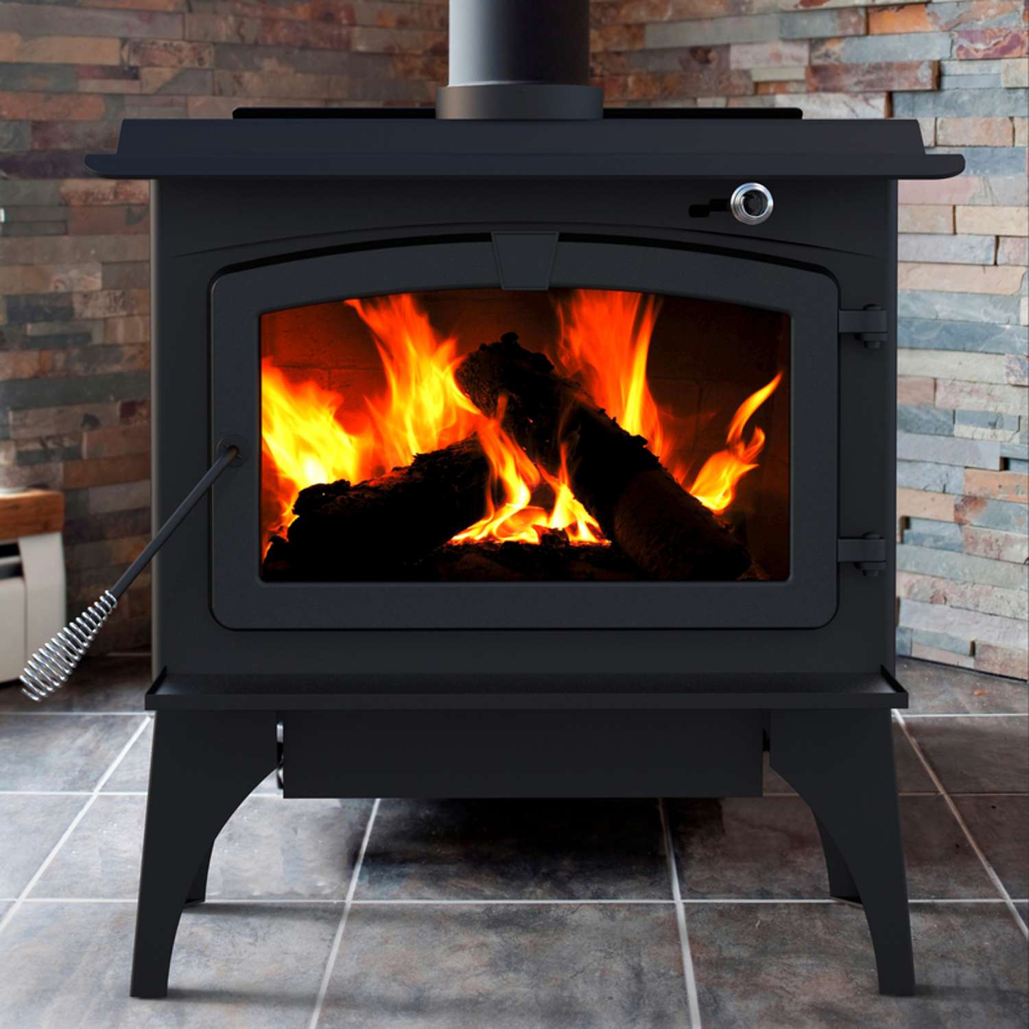 Pleasant Hearth 2,200 Square Feet Wood Burning Stove, Large - WS