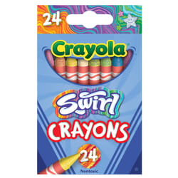 Crayola Assorted Color Swirl Crayons 24 pk