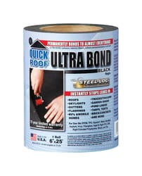 Quick Roof Ultra Bond 6 in. W X 25 ft. L Tape Self-Adhesive Roof Repair Black