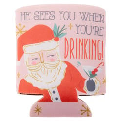 Karma Multicolored BPA Free Santa Beverage Koozie