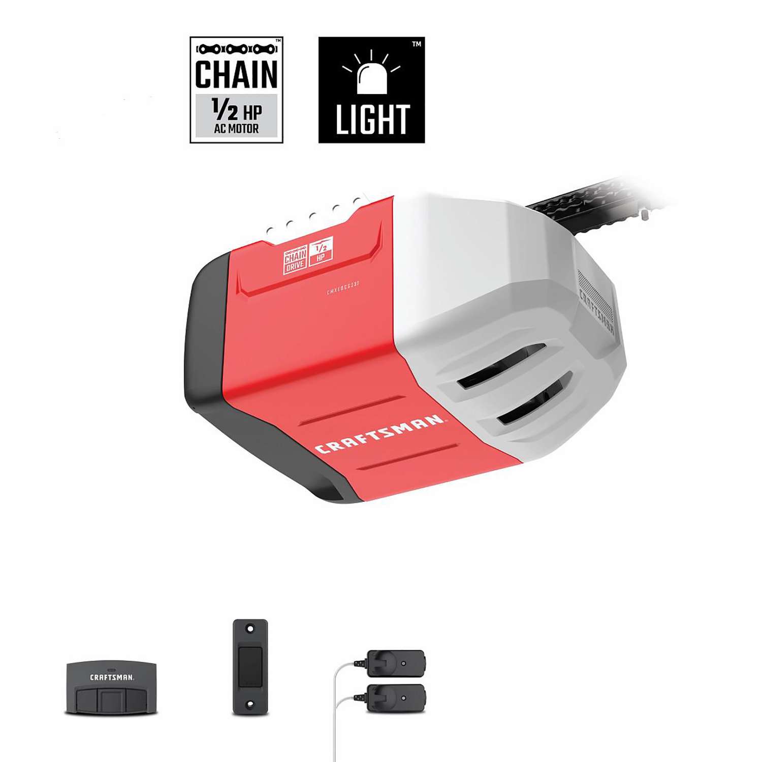 Craftsman Chamberlain 1/2 HP Chain Drive Garage Door Opener Ace Hardware