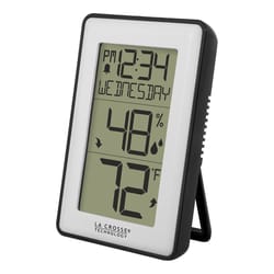 La Crosse Technology 122 deg Thermometer 2.76 in. L X 0.79 in. W White