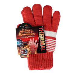 Heat Zone One Size Fits All Acrylic/Elastane/Nylon/Polyester Assorted Cold Weather Gloves