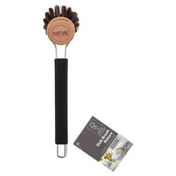 Kitchen Innovations 3 in. W Medium Bristle Silicone Handle Dish Brush