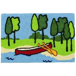 Jellybean 20 in. W X 30 in. L Multi-color Canoeing Polyester Accent Rug