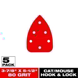 Diablo 5-1/2 in. L X 3-7/8 in. W 80 Grit Aluminum Oxide Mouse Sandpaper 5 pk