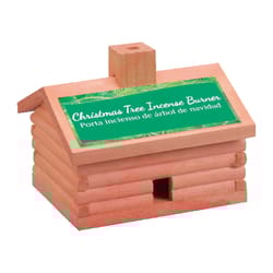 Christmas Tree Log Cabin Incense Burner