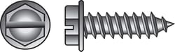 HILLMAN No. 10 Ga. X 2 in. L Slotted Hex Washer Head Sheet Metal Screws 100 pk