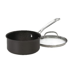 Cuisinart Chef's Classic Stainless Steel Sauce Pan With Lid 1-1/2 qt Black