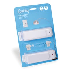Quirky Switchflip 10 amps Wireless Flip Switch Ivory, Light Almond, White 2 pk