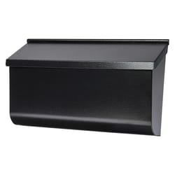 Architectural Mailboxes Woodlands Contemporary Galvanized Steel Wall Mount Black Mailbox