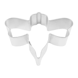 R&M International Corp International Corp 2 in. W X 3 in. L Bumble Bee Cookie Cutter Silver 1 pc
