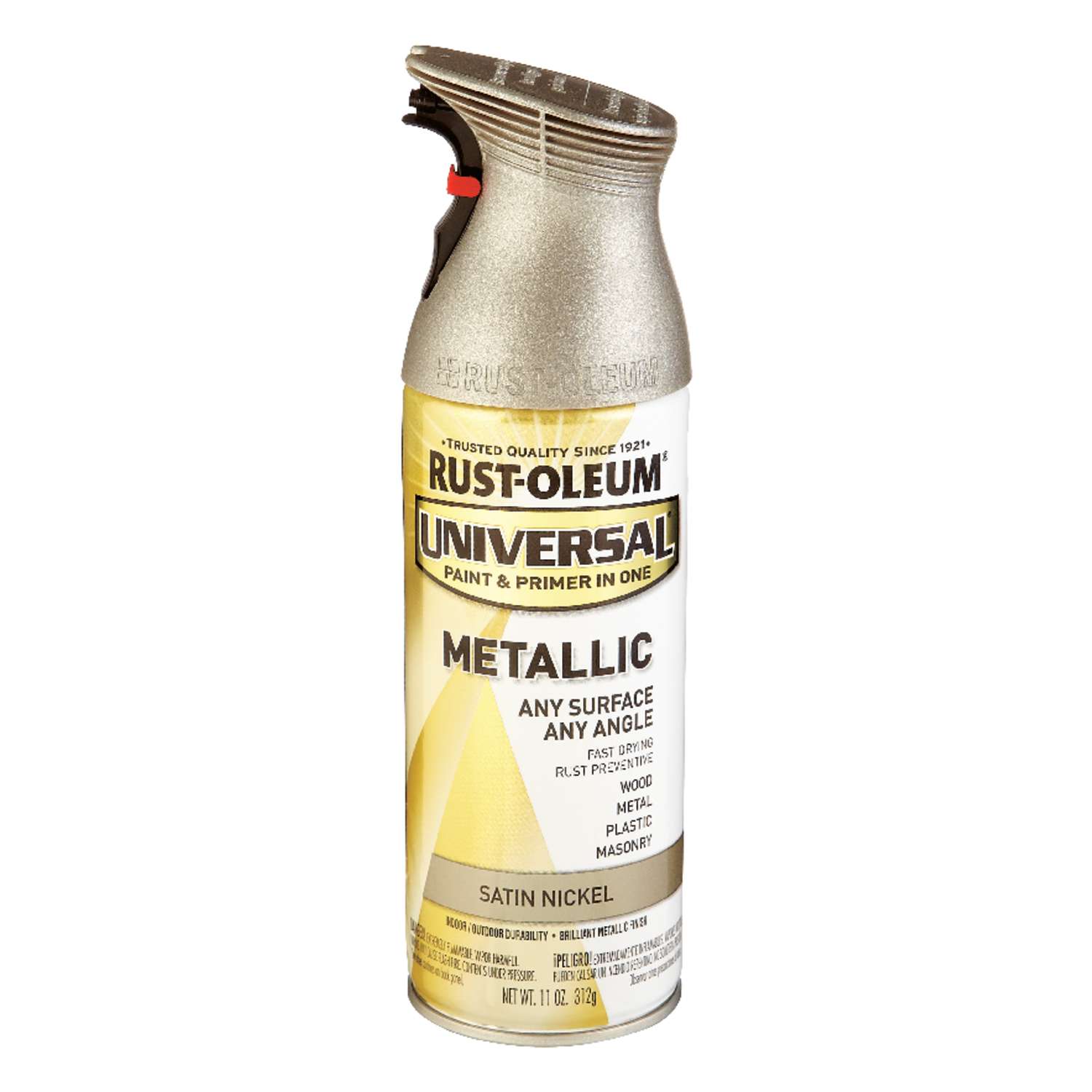 Rust-Oleum Universal Satin Nickel Metallic Spray Paint 11 oz. - Ace ...