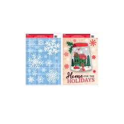 Impact Innovations Multicolored Christmas Window Clings Indoor Christmas Decor 1.2 in.