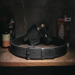 Browning 36 in. Leather Gun Belt 3.5 in. W Black