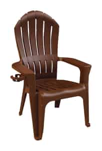 Adams  Big Easy  Brown  Polypropylene  Adirondack  Chair 