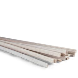 Midwest Products 3/16 in. X 1/4 in. W X 36 in. L Balsawood Strip #2/BTR Premium Grade