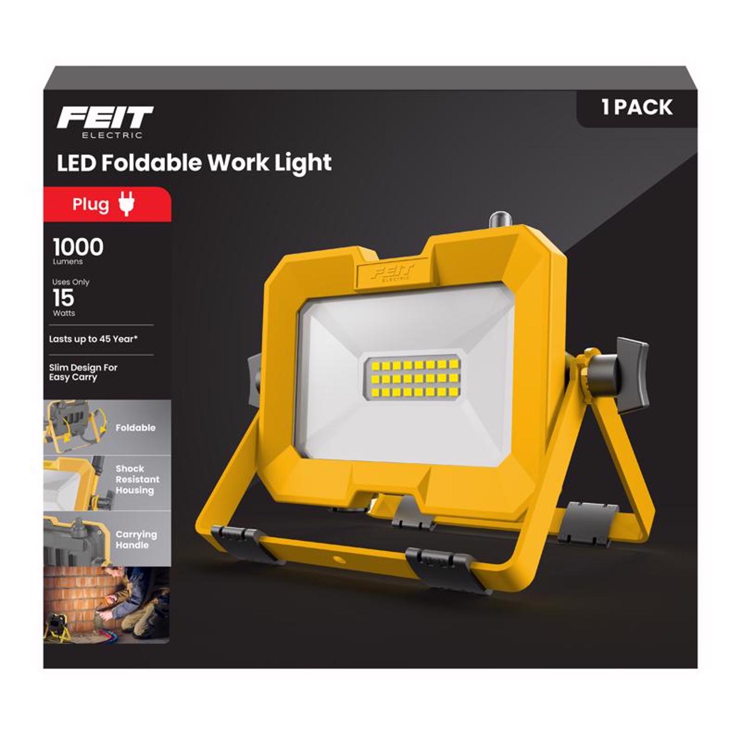 Feit 1000 lm LED Corded Stand (H or Scissor) Folding Worklight - Ace ...