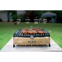 Fire & Flavor Hero Charcoal Grill System Black