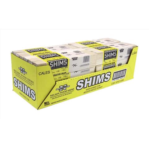 Nelson 1.5 in. W X 8 in. L Wood Shim 12 pk