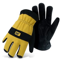 CAT Men's Palm Work Gloves Black/Yellow L 2 pair
