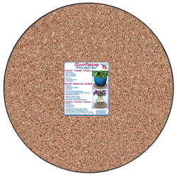 Curtis Wagner Plastics 14 in. W X 14 in. D X 14 in. D Cork Planter Mat Brown