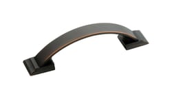 Amerock Candler Half Oval Arch Cabinet Pull 3 in. Oil Rubbed Bronze 5 pk