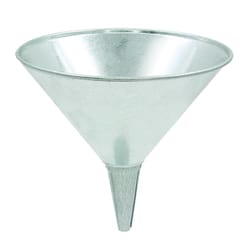 LubriMatic Silver 8 in. H Galvanized Steel 2 qt Funnel