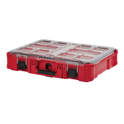 Ace 12 in. One Latch Tool Box Black/Red - Ace Hardware