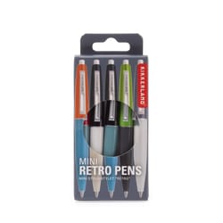 Kikkerland Black Retractable Pen Set 5 pk