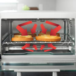 Black+Decker Crisp 'N Bake Stainless Steel Silver 4 slot Toaster Oven 8 in. H X 15 in. W X 11 in. D