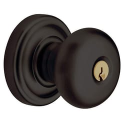 Baldwin Estate Classic Oil Rubbed Bronze Entry Knobs 1-3/4 in.