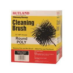 Rutland Chimney Sweep 8 in. Round Polypropylene Chimney Brush