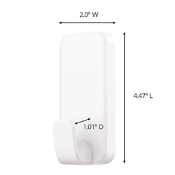 3M Command Extra Large Plastic Hook 4.47 in. L 1 pk