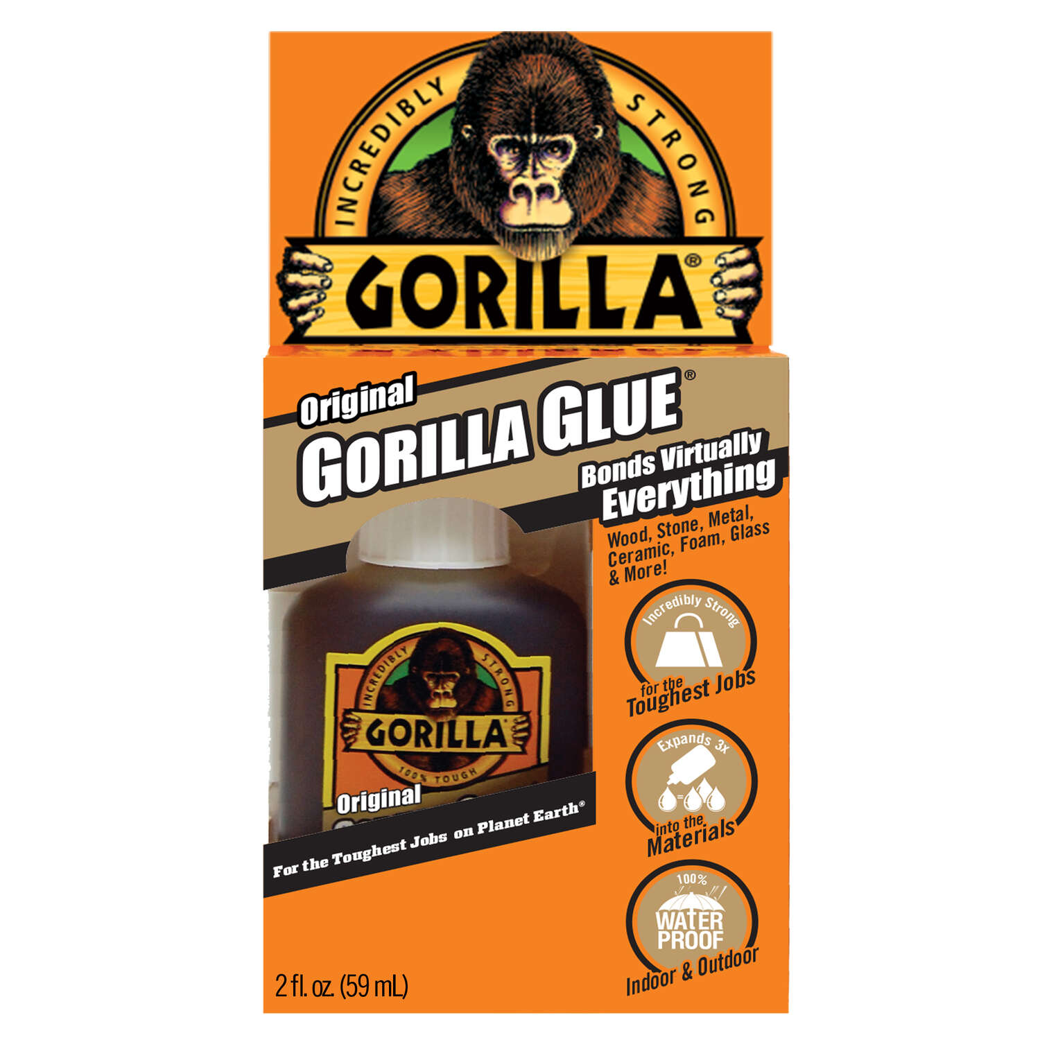 Gorilla High Strength Glue Original Gorilla Glue 2 oz - Ace Hardware