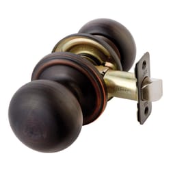 Ace Colonial Oil Rubbed Bronze Passage Door Knob 1-3/4 in.